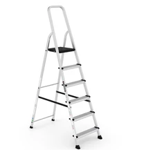 CAGSAN BERGAMA Alumínium 6 lépcsőfokos fellépő létra (Munkamagasság: 3,2m)