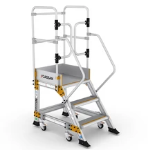 Cagsan SPRINGO Profi 3 fokos Gurítható Biztonsági Dobogó - (Munkamagasság:2,7m)