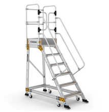 Cagsan SPRINGO Profi 6 fokos Gurítható Biztonsági Dobogó - (Munkamagasság:3,5m)