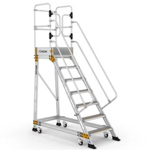 Cagsan SPRINGO Profi 7 fokos Gurítható Biztonsági Dobogó - (Munkamagasság:3,7m)