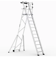 KEY-PRO Összecsukható platform létra 11+1 fokos ( Munkamagasság: 5m) 