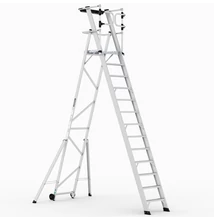 KEY-PRO Összecsukható platform létra 12+1 fokos ( Munkamagasság: 5,2m) 