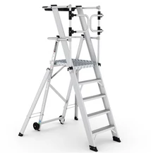 KEY-PRO Összecsukható platform létra 4+1 fokos ( Munkamagasság: 3,2m) 