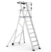 Cagsan KEY-PRO Összecsukható platform létra 7+1 fokos ( Munkamagasság: 4m) 