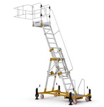 Cagsan MONTANA konténer létrás dobogó- személyemelő 11 fokos (Munkamagasság: 6m)