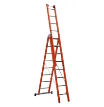 CAGSAN V3 - 3 részes üvegszálas létra 8 fokos (Munkamagasság : 3 - 5,9m )