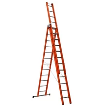 CAGSAN V3 - 3 részes üvegszálas létra 12 fokos (Munkamagasság : 4,1 - 8,5m )