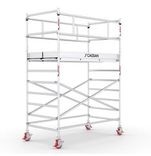 Cagsan Protube L 240 cm sorozat - Dupla széles gurulóállvány Munkamagasság: 4,3m