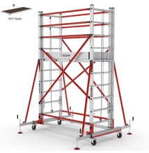 CAGSAN Telesafe XLN Profi 2x10 fokos kétrészes állvány (Munkamagasság: 5,8m)