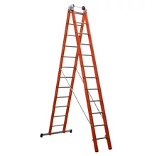 CAGSAN V2 Kétrészes üvegszálas létra 2x12 fokos (Max munkamagasság: 6,3m)