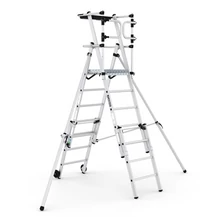 Cagsan VEROX - Teleszkópos összecsukható munkaállvány/ gurítható biztonsági dobogó (Munkamagasság: 3.3-3.8m)