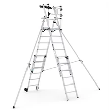 Cagsan VEROX - Teleszkópos összecsukható munkaállvány/ gurítható biztonsági dobogó (Munkamagasság: 3.8-4.6m)