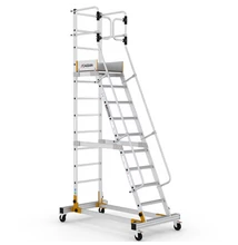 Cagsan VISTA Gurítható szerelő dobogó, egy oldalon járható 9+1 fokos ( Munkamagasság: 4,5m)