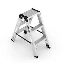 Cagsan EverestPro lépcsőfokos két oldalon járható létra, fellépő - 2X3 fokos