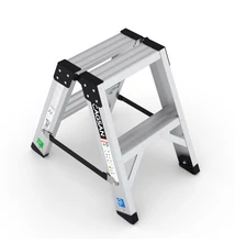 Cagsan EverestPro lépcsőfokos két oldalon járható létra, fellépő - 2X2 fokos