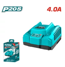 TOTAL Tools P20S lítium-ion akkumulátor töltő / 4A / 20V / INDUSTRIAL
