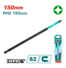 TOTAL Tools Ütvecsavarozó bitek PH2 / 150 mm / INDUSTRIAL