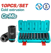 TOTAL Tools 10db dugókulcs készlet 1/2″ 2102L / INDUSTRIAL