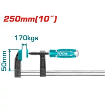 TOTAL Tools Gyorsszorító F 250mm /170kg /INDUSTRIAL