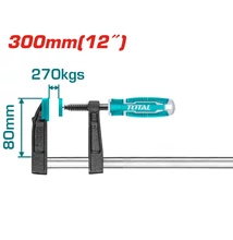 TOTAL Tools Gyorsszorító F 300mm/ 270kg /NDUSTRIAL