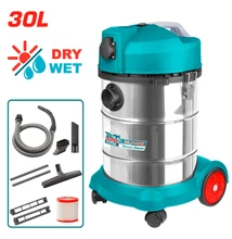 TOTAL Tools Porszívó 30L/1400W INDUSTRIAL