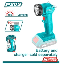 TOTAL Tools Akkus LED lámpa 150lm /20V/2.0Ah-7.5Ah/P20S (akkumulátor nélkül)