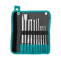 TOTAL Tools 10 db ütvefúró és véső készlet SDS Plus