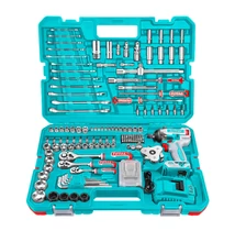 TOTAL Tools Li-ion akkus ütvecsavarozó 500 Nm/152db kéziszerszám készlet/INDUSTRIAL