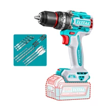 TOTAL Tools Kompakt kefe nélküli fúrógép 2000prm/96Nm/P20S/ INDUSTRIAL (akkumulátor nélkül) 