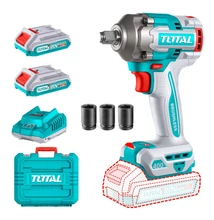 TOTAL Tools Li-ion akkus ütvecsavarozó 400Nm/1/2″/ INDUSTRIAL (SET Akkumulátor 2x2Ah, Töltő, Koffer)