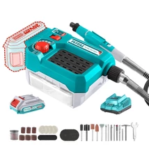 TOTAL Tools Akkus csiszológép 20V/33000rpm/P20S (SET Akkumulátor 1x2Ah, Charger, Töltő) 