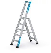 Zarges Seventec S Szegecselt lépcsős állólétra 1x5 fokos szerszámtartóval (Munkamagasság 3.1m)