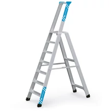 Zarges Seventec S Szegecselt lépcsős állólétra 1x7 fokos szerszámtartóval (Munkamagasság 3.55m)