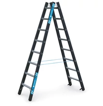 Zarges Peremezett létrafokos állólétra 2x8 fokos Megastep B (Munkamagasság: 3,55m)