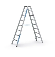 ZARGES Állólétra 2x8 fokos eloxált Saferstep B