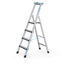 ZARGES Comfortstep S csavarozott lépcsős állólétra 1x4 fokos (Munkamagasság: 3m)