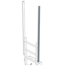 ZARGES Kiszállószár, egyenes nemesacél