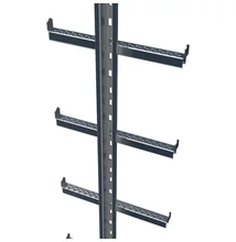 ZARGES Egyszárú létra integrált védősínnel, horganyzott acél  1,4m