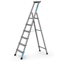 ZARGES Szegecselt lépcsős állólétra szerszámtartóval 1x6 fokos XLstep S (Munkamagasság: 3,5m)