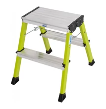 Krause MONTO Rolly két oldalon járható összecsukható fellépő, zöld, 2x2 lépcsőfokos