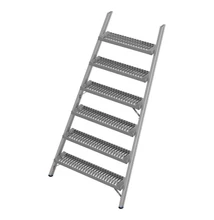 Krause STABILO Lépcsőelem 7 lépcsőfokos dobogóhoz, profilrács