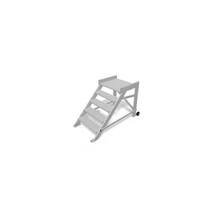 Krause DOBOGÓS LÉPCSŐ, GURÍTHATÓ (KÖNNYŰFÉM) MUNKAMAG. 3,0 M, SZ 0,6 M