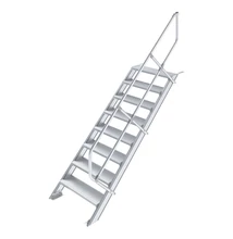 Krause LÉPCSŐ (KÖNNYŰFÉM), 8 FOKOS 0,8 M, 45°