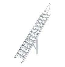 Krause LÉPCSŐ (KÖNNYŰFÉM), 13 FOKOS 0,8 M, 45°