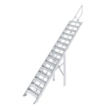 Krause LÉPCSŐ (KÖNNYŰFÉM), 15 FOKOS 1,0 M, 45°