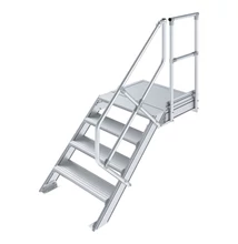 Krause LÉPCSŐ DOBOGÓVAL (KÖNNYŰFÉM) 4 FOKOS 0,6 M, 45°