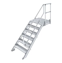 Krause LÉPCSŐ DOBOGÓVAL (KÖNNYŰFÉM) 6 FOKOS 0,6 M, 45°