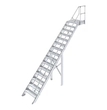 Krause LÉPCSŐ DOBOGÓVAL (KÖNNYŰFÉM) 15 FOKOS 0,8 M, 45°