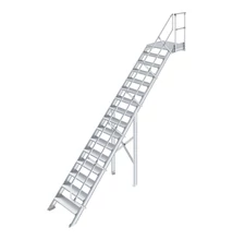 Krause LÉPCSŐ DOBOGÓVAL (KÖNNYŰFÉM) 16 FOKOS 1,0 M, 45°