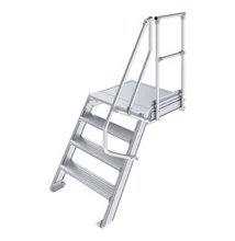 Krause LÉPCSŐ DOBOGÓVAL (KÖNNYŰFÉM) 4 FOKOS 0,8 M, 60°